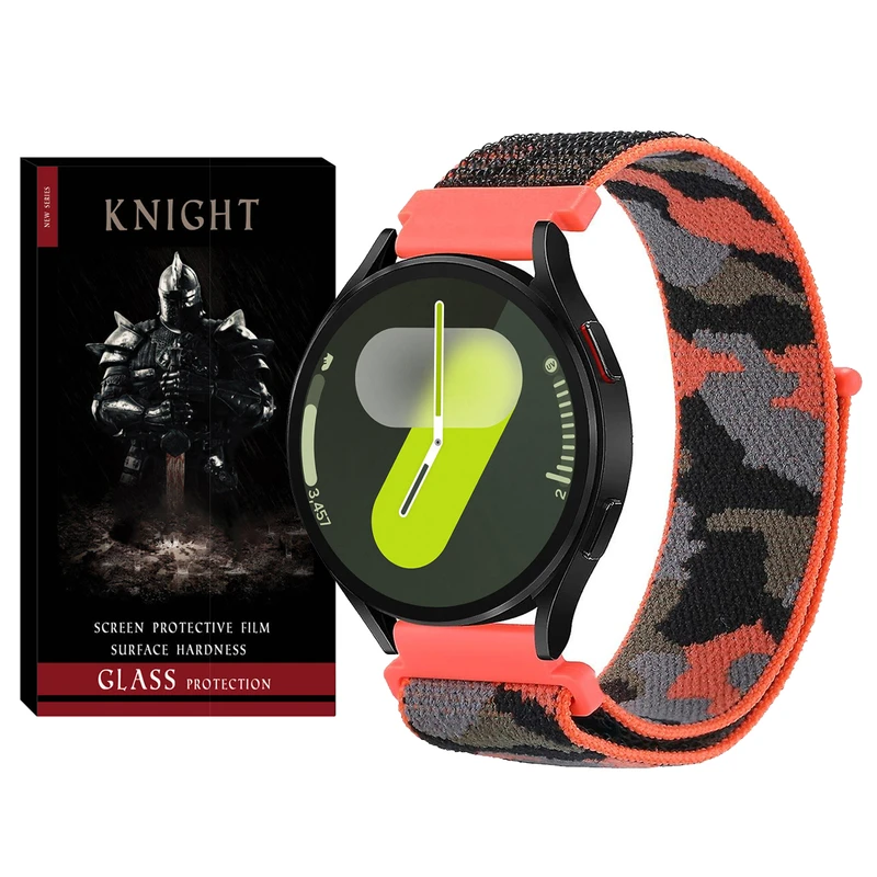 بند نایت مدل Nylon Army KT مناسب برای ساعت هوشمند سامسونگ Galaxy Watch 7 44mm / Galaxy Watch 7 40mm / Galaxy Watch FE