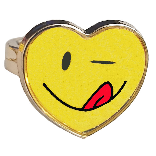 انگشتر دخترانه طرح استیکر کد027