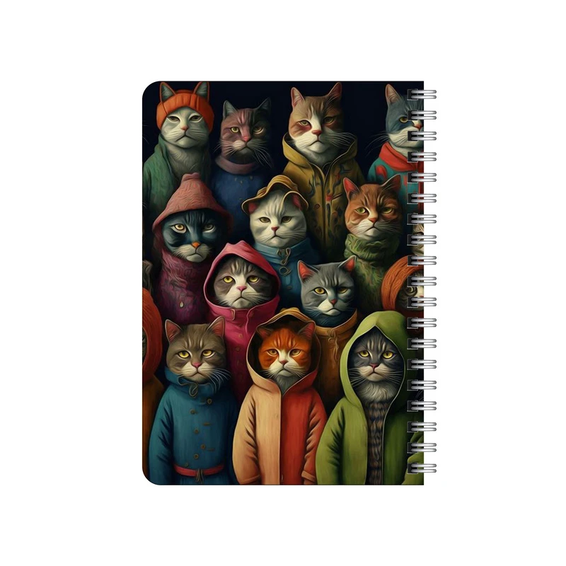 دفترچه یادداشت بامبیلیپ مدل گربه های هودی پوش کد 9222880