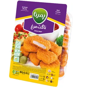 ناگت مرغ منجمد پمینا - 300 گرم