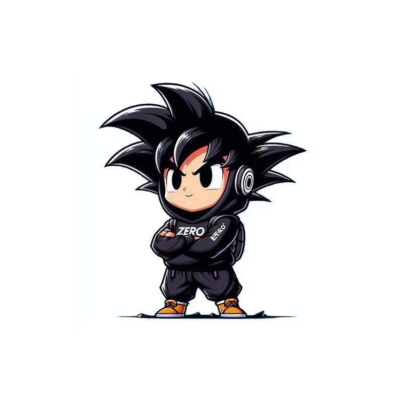استیکر لپ تاپ و موبایل مدل انیمه طرح دراگون بال سان گوکو Dragon ball Son Goku کد 3808