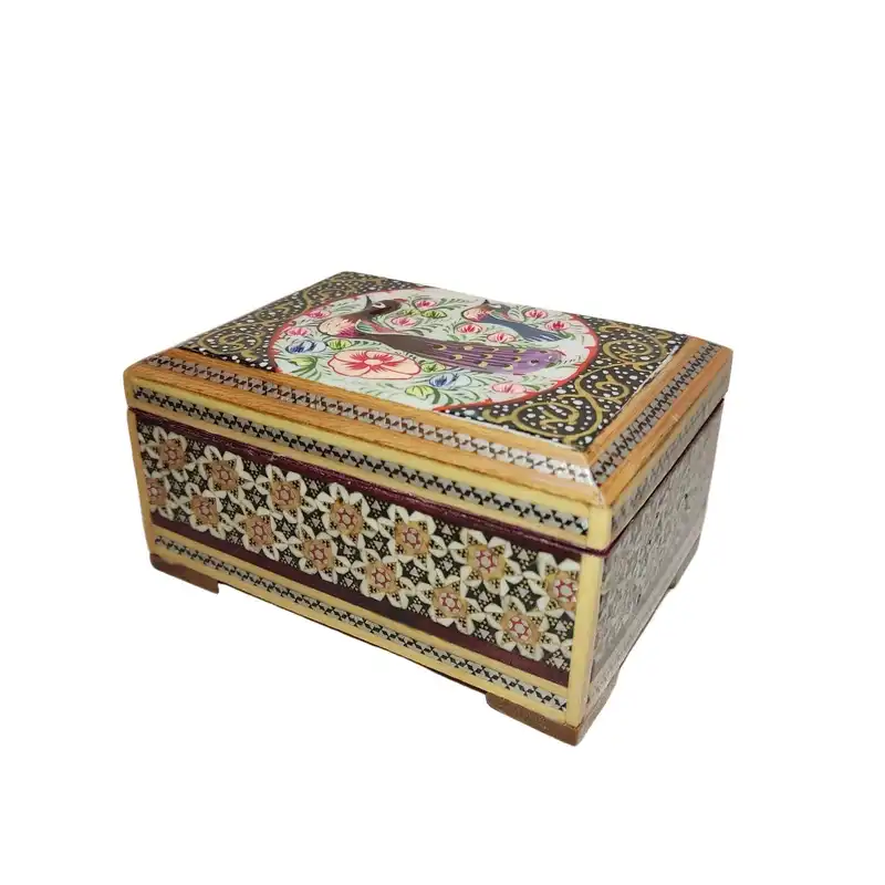 جعبه جواهرات خاتم کاری کد02