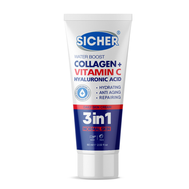 کرم آبرسان سیچر سری 3IN1 مدل VITAMIN C حجم 60 میلی لیتر