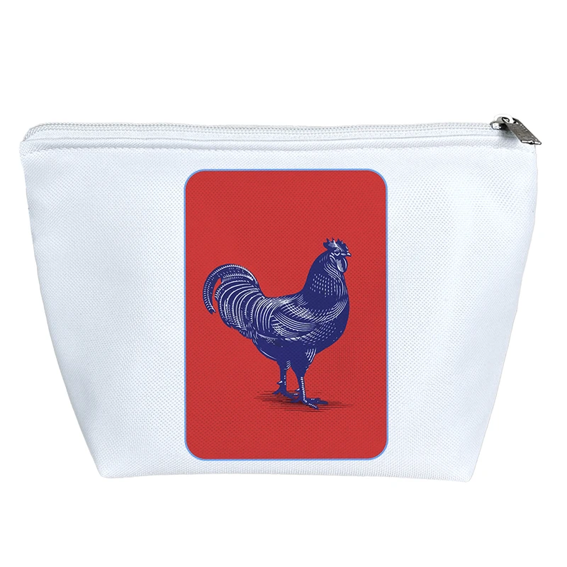 کیف لوازم آرایش دخترانه خندالو مدل خروس آبی قرمز کد 8859