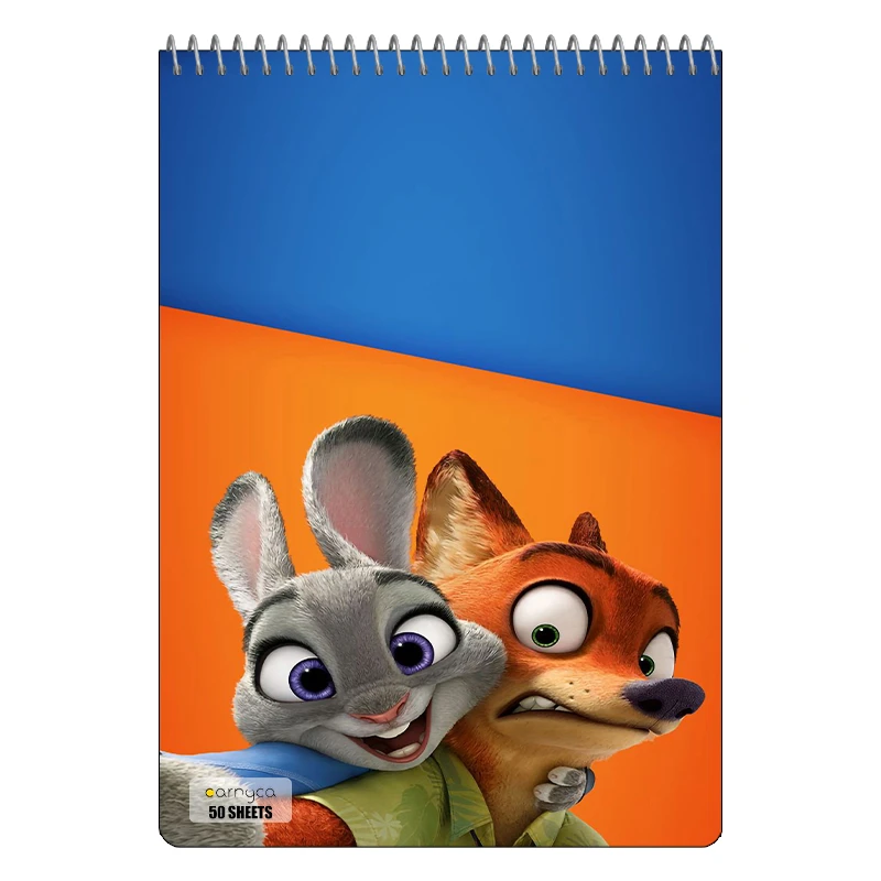 دفتر نقاشی 50 برگ سیمی کارنیکا طرح زوتوپیا Zootopia کد 80751