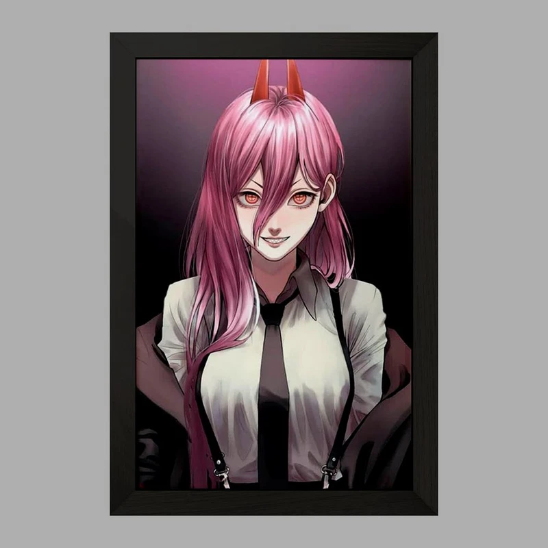 تابلو خندالو مدل پاور انیمه مرد اره ای Chainsaw Man  کد 17873