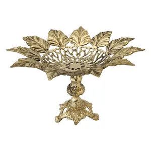 میوه خوری برنزی مدل برگی کد 1810