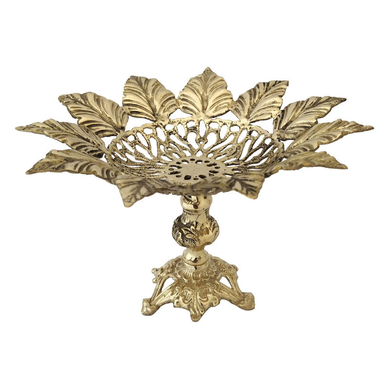 میوه خوری برنزی مدل برگی کد 1810