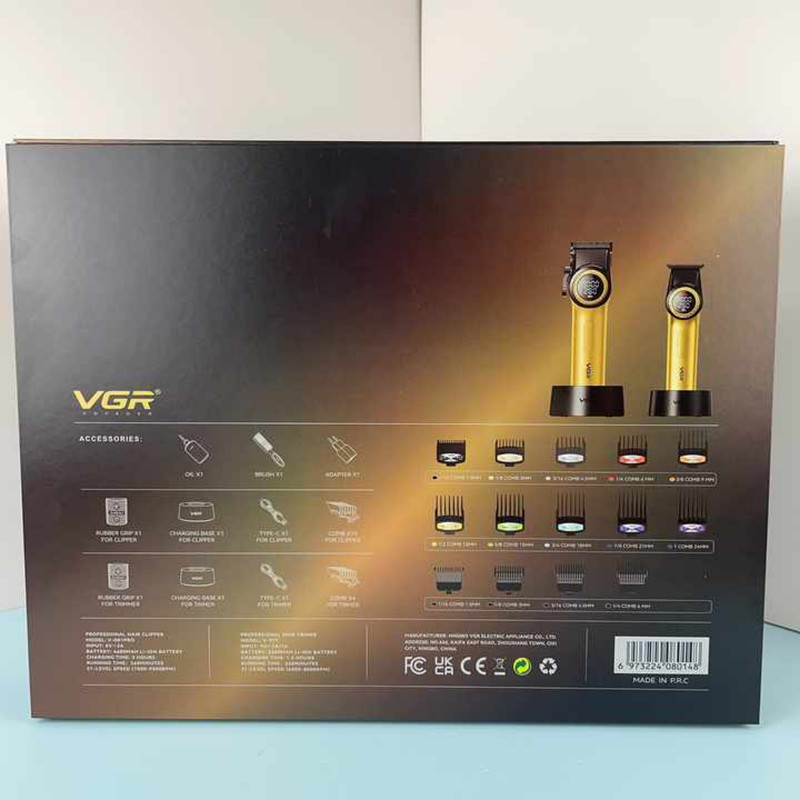 ماشین اصلاح موی سر و صورت شارژی وی جی ار مدل v-001 v--977 ماشین اصلاح موی سر و صورت شارژی وی جی ار مدل v-001 v--977