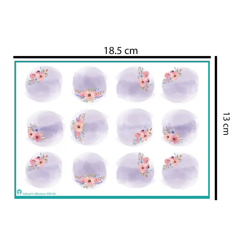 برچسب میو استیکر مدل نام و نام خانوادگی کد SHC20