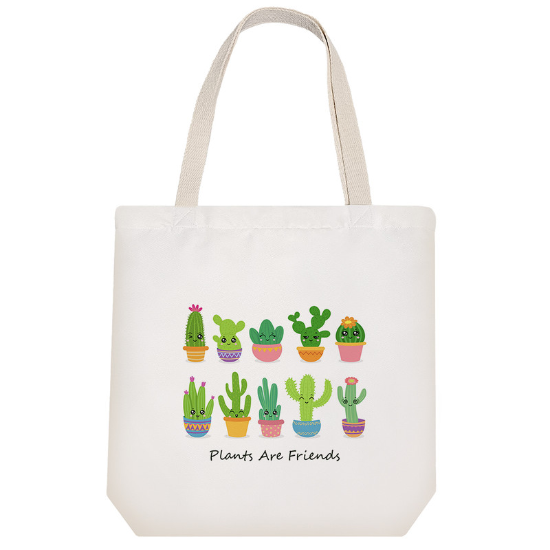 ساک خرید پارچه ای خندالو طرح گل مدل توت بگ کد 1986