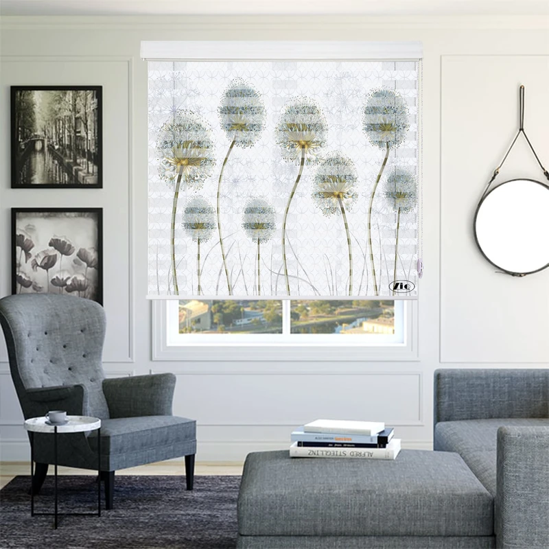 پرده زبرا زیو مدل 3D-1054 سایز 200x200 سانتی متر