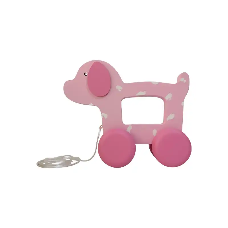 اسباب بازی چوبی مدل سگ ماشینی MKids48-3G