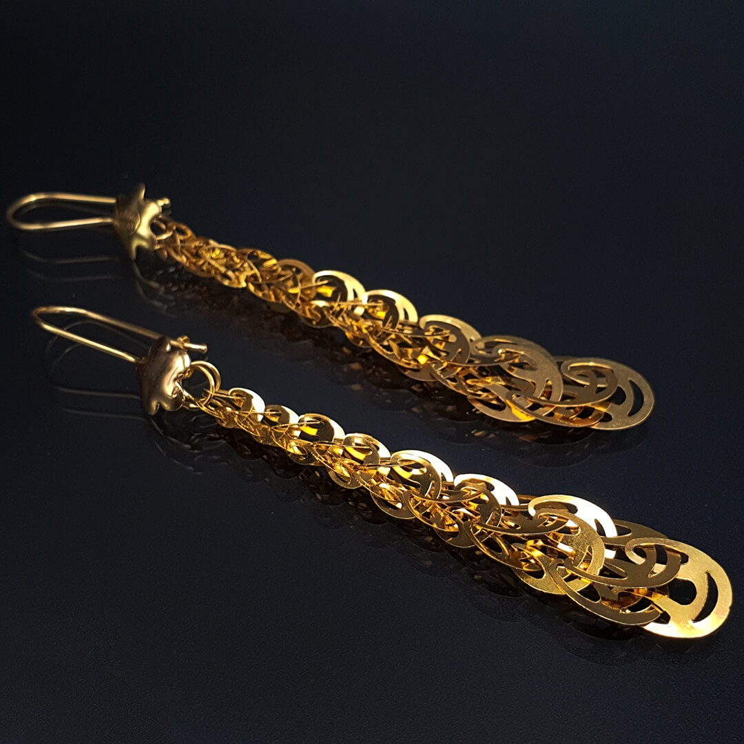 گوشواره زنانه مدل بیروتی پولکی کد Ethiopia گوشواره زنانه مدل بیروتی پولکی کد Ethiopia