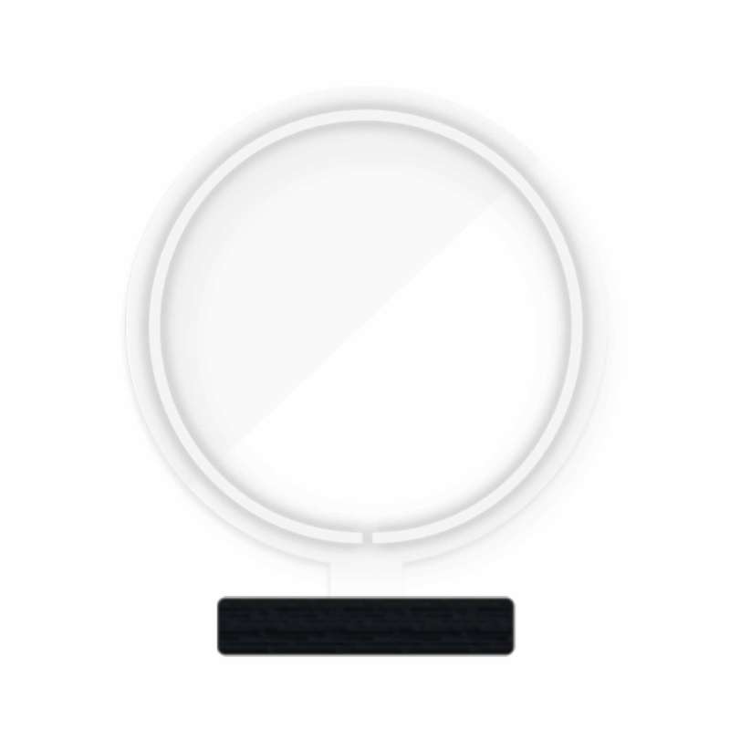 چراغ رومیزی ریموت دار مدل CIRCLE-GL_WHT-GLASS