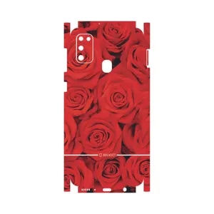 MAHOOT Red-Flower-FullSkin Cover Sticker for Samsung Galaxy M21