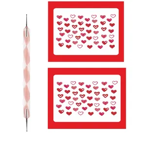 قلم طراحی ناخن مدل 19 به همراه لنز ناخن کد 08 مجموعه 2 عددی