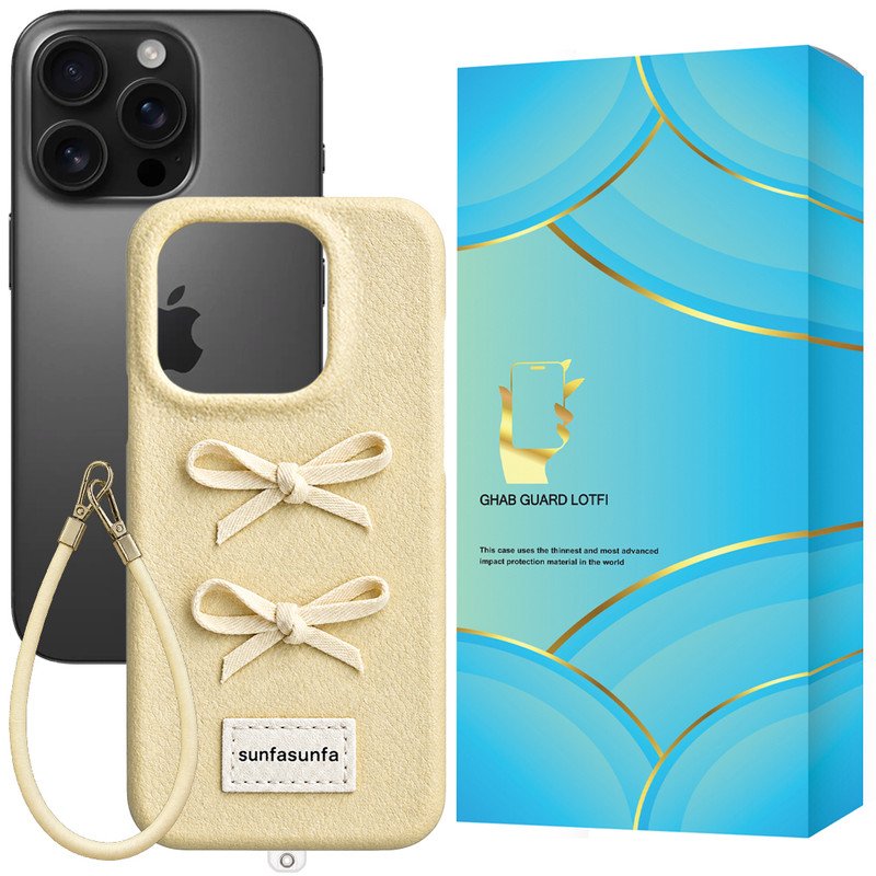 کاور قاب گارد لطفی مدل BOWZRD مناسب برای گوشی موبایل اپل iPhone 16 Pro به همراه بندآویز