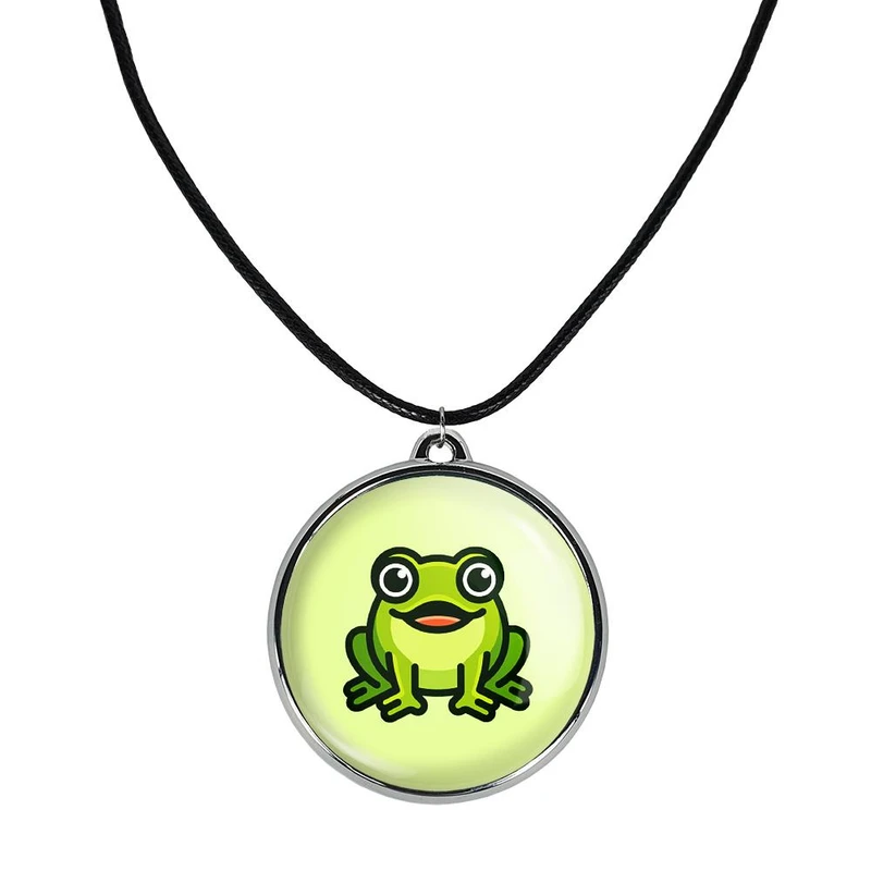 گردنبند خندالو مدل حیوانات بامزه قورباغه کد 2821028211