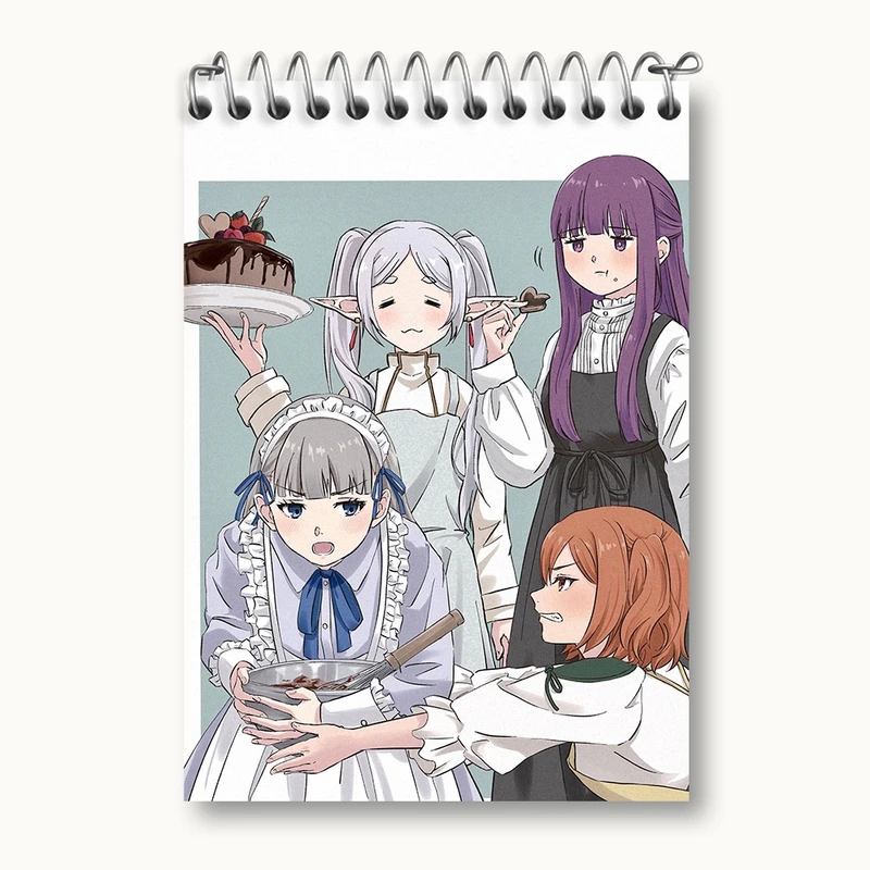 دفتر یادداشت 50 برگ خندالو مدل انیمه فریرن (Frieren) کد 33831