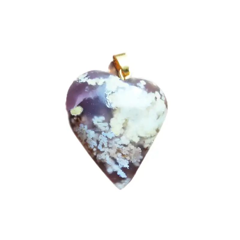 آویز گردنبند زنانه عقیق شجر سوسنی کد AV229