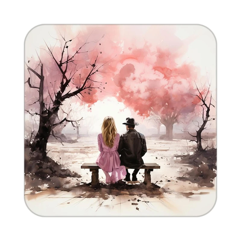 زیر لیوانی کاکتی مدل عاشقانه کد mp12691