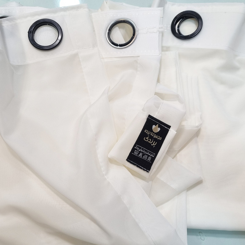 پرده پرندک مدل حریر ساده سایز 600X280 سانتی متر