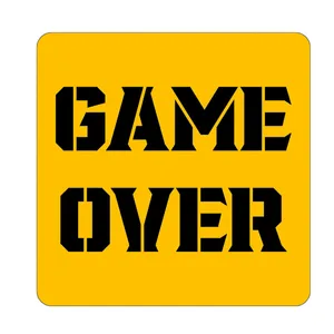 دیوارکوب مدل game over طرح گیم 