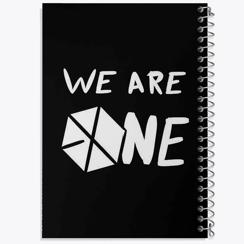 دفتر ژورنال نویسی 50 برگ خندالو مدل نقطه ای طرح گروه اکسو EXO کد 13669