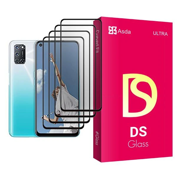محافظ صفحه نمایش آسدا مدل DS Glass MIX004 مناسب برای گوشی موبایل اوپو A52 بسته چهار عددی