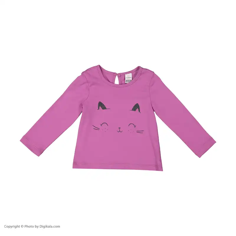 تی شرت نوزادی دخترانه ال سی وایکیکی مدل 1S68753Z1-CRF-L.FUSHIA