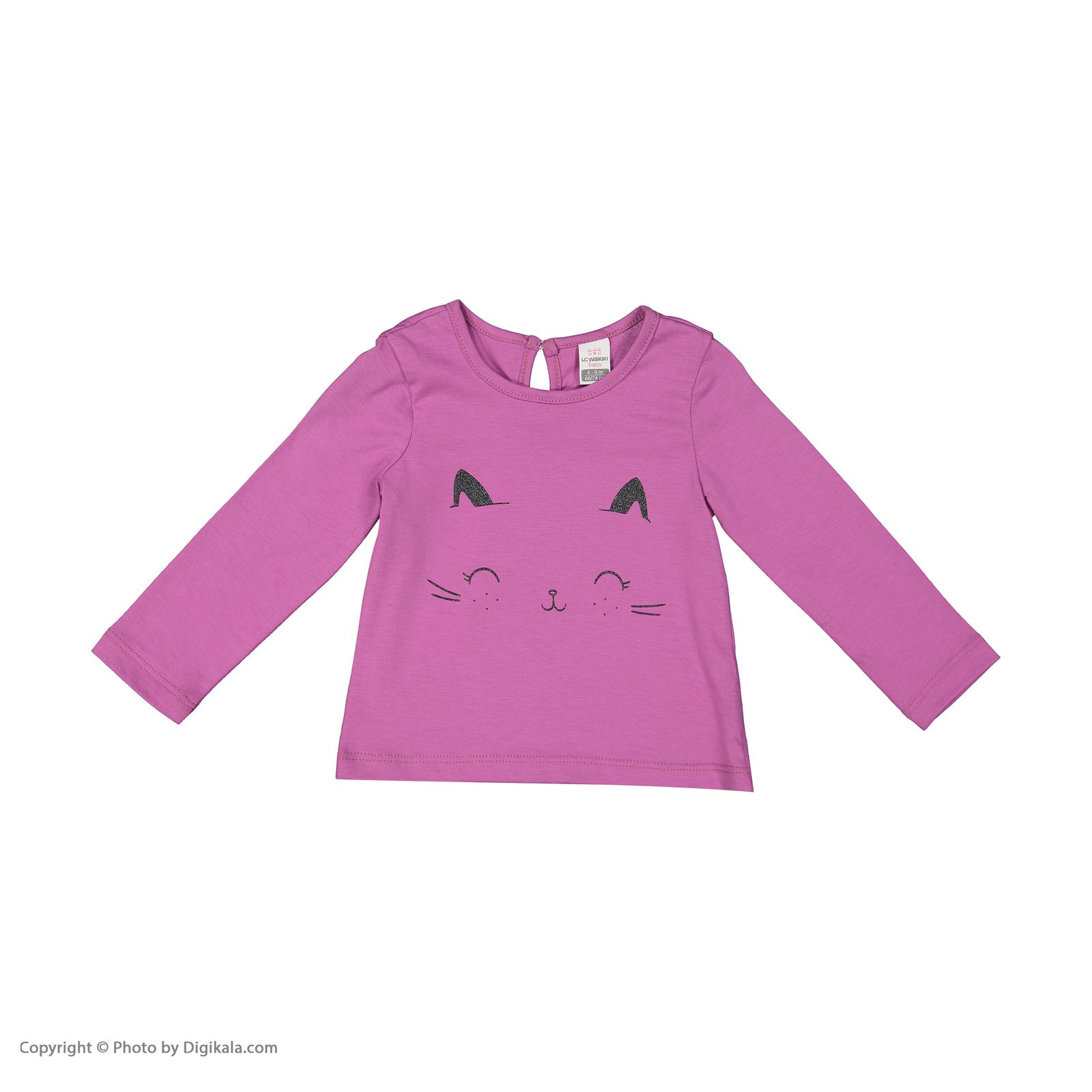 تی شرت نوزادی دخترانه ال سی وایکیکی مدل 1S68753Z1-CRF-L.FUSHIA -  - 2