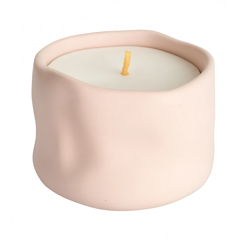 شمع لیوانی معطر مدل ۰۲ با رایحه وانیل زمان اتمام ۱۶ ساعت