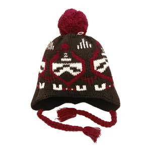 کلاه بافتنی بچگانه کولزیون مدل هندسی کد 61801