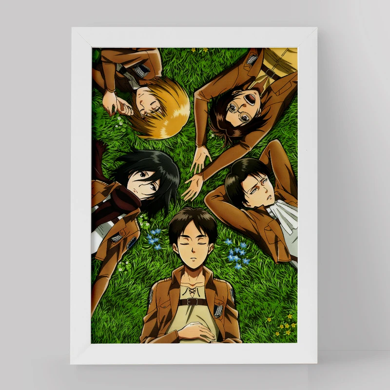 تابلو خندالو مدل انیمه اتک آن تایتان کد 4843