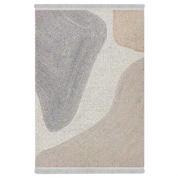 فرش پارچه‌ای دفه مدل فرشینه طرح مدرن کد 665