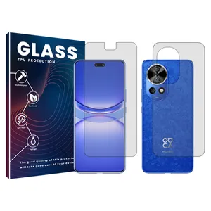 Glass Resistant model transparent screen protector suitable for Huawei Nova 12 Pro mobile phone along with the back protector