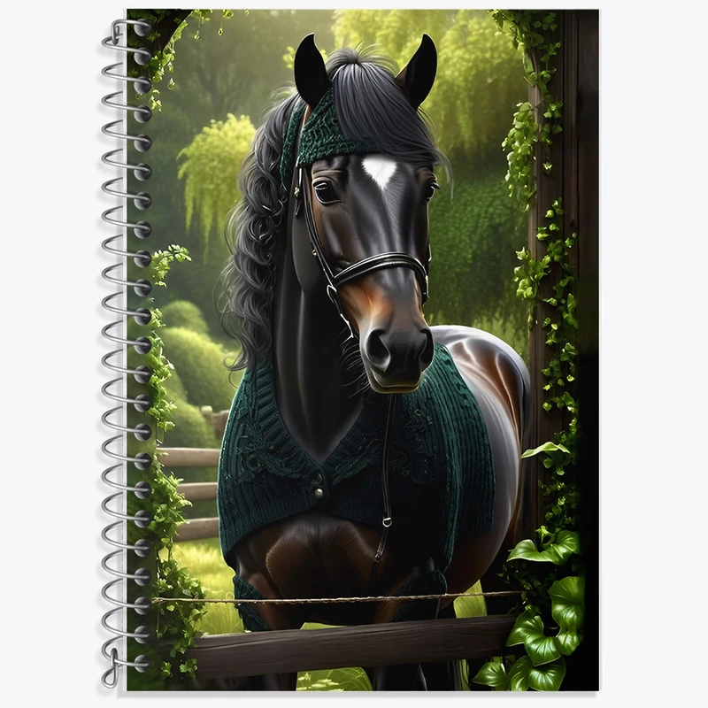 دفتر نت موسیقی 50 برگ خندالو طرح اسب کد F6757