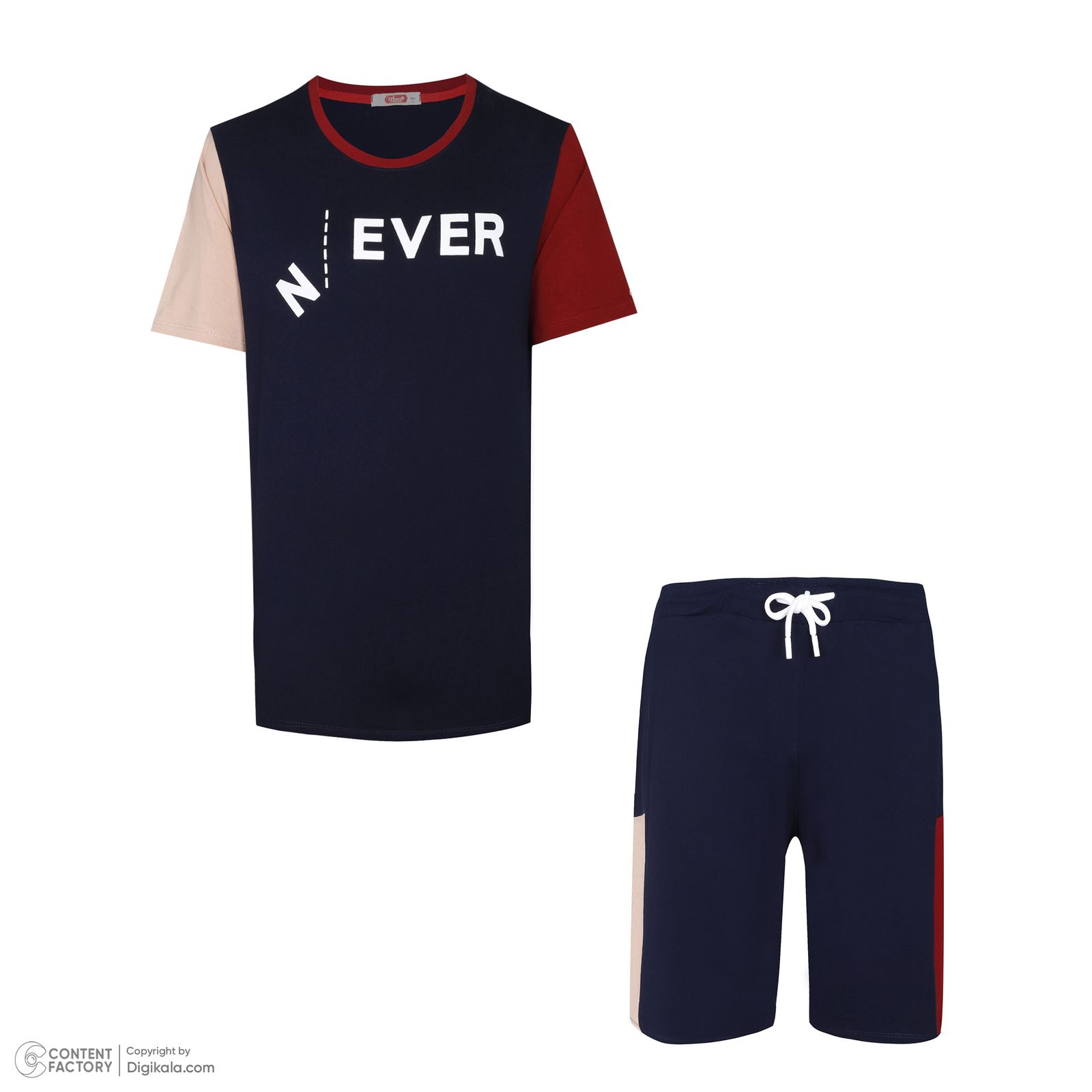 ست تی شرت و شلوارک مردانه مادر مدل دایان کد 486512 - - 15