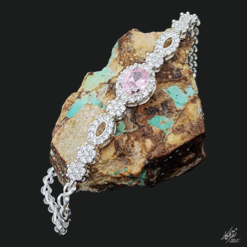 دستبند نقره زنانه مسعود جلالی نقره کار مدل 30669