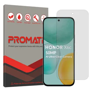 Promate Resistant model transparent screen protector suitable for Honor X6c mobile phone