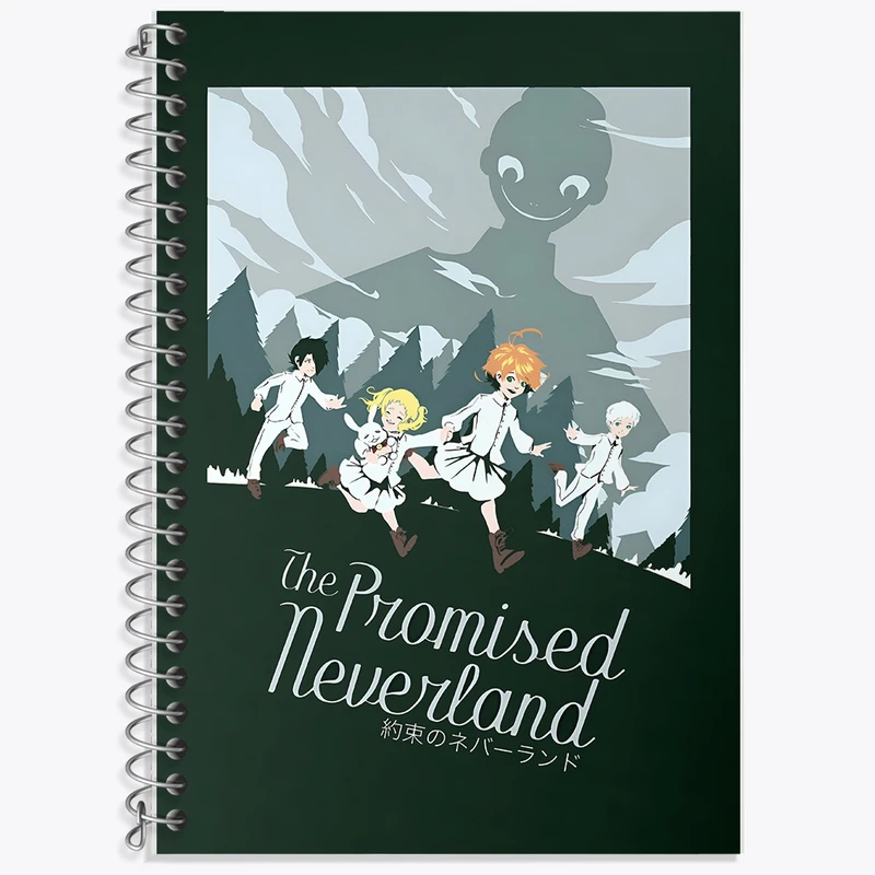 دفتر زبان 50 برگ خندالو مدل سه خط طرح انیمه ناکجاآباد موعود کد N4298