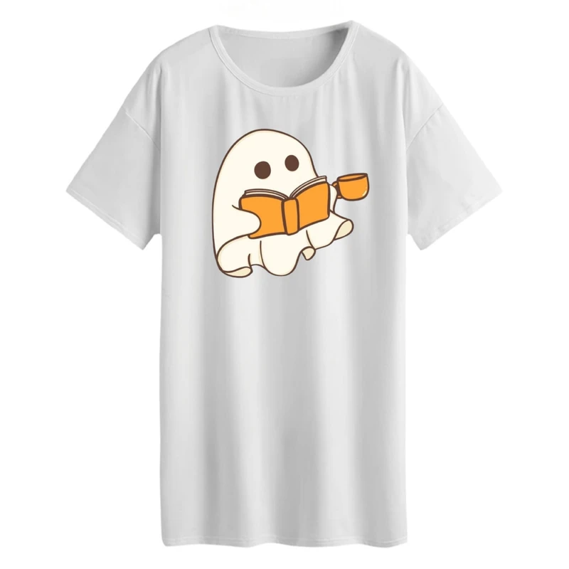 تی شرت لانگ زنانه مدل روح و کتاب