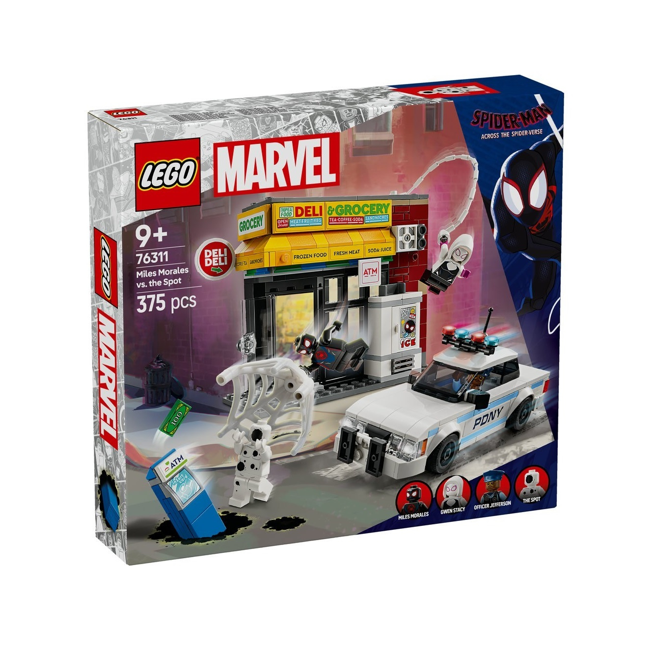 لگو 375 تکه سری MARVEL مدل Miles Morales vs. the Spot کد 76311