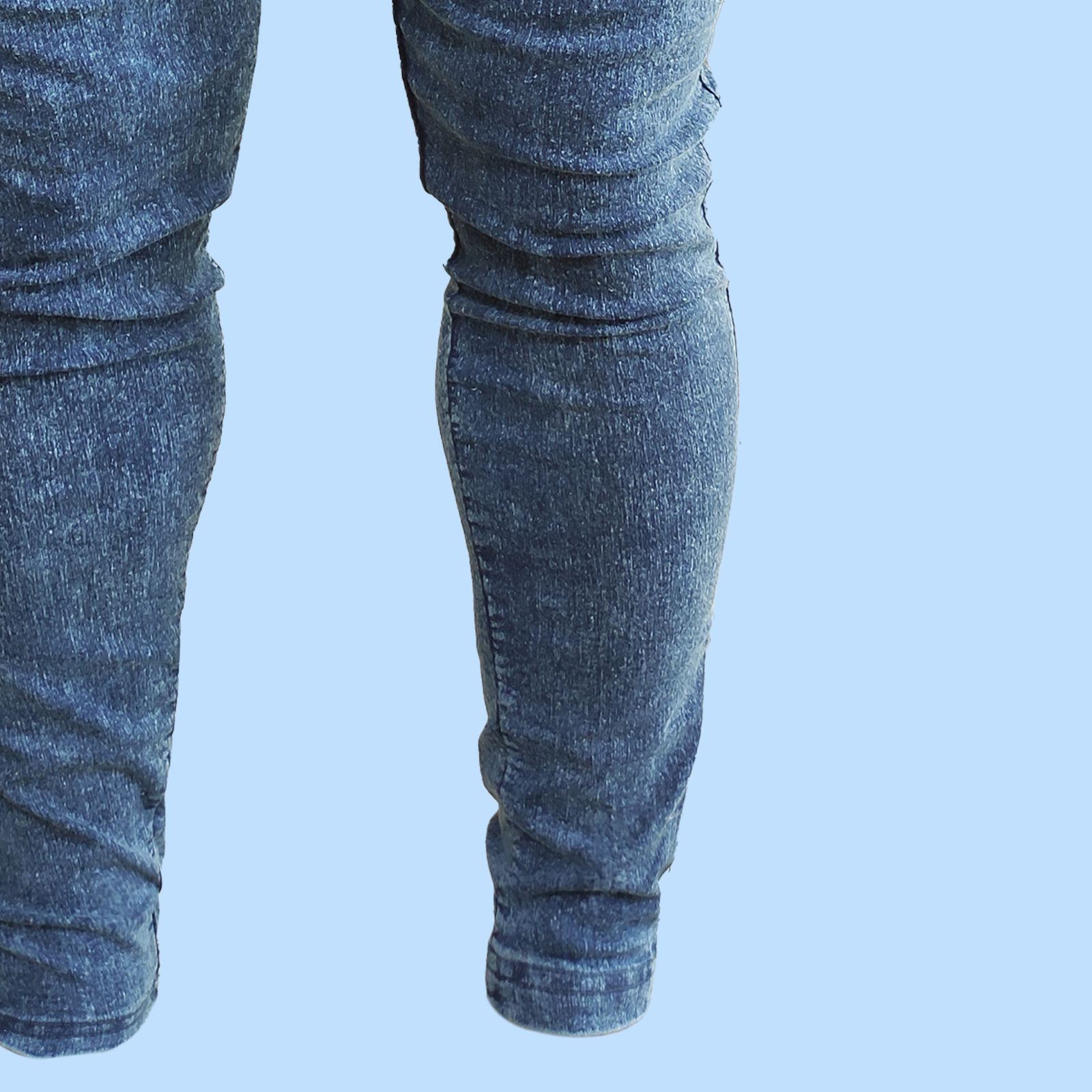 شلوار جین مردانه مدل اسلش دم پا زیپ کد AR502 -  - 3