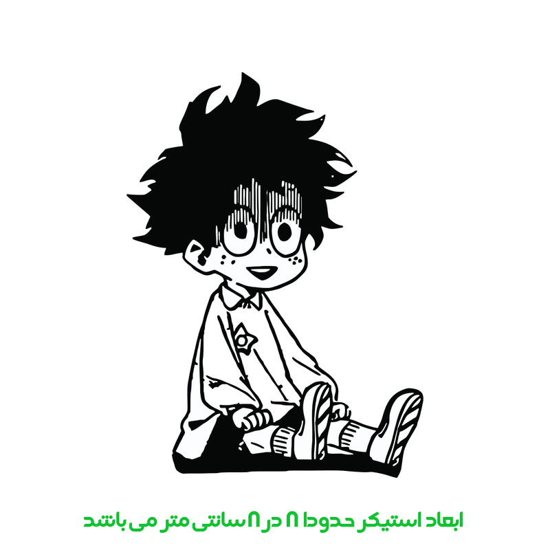 برچسب لپ تاپ پویا مارکت طرح انیمه کد 3448
