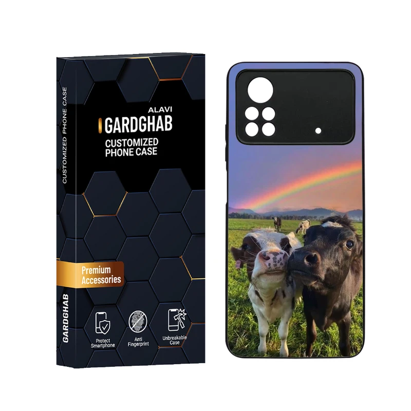 کاور گارد قاب علوی مدل دورژله ای حیوانات مناسب برای گوشی موبایل شیائومی Poco X4 Pro