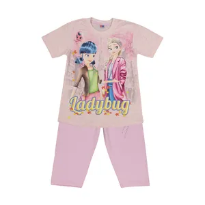 ست تی شرت و شلوارک دخترانه مدل ladybug کد K2