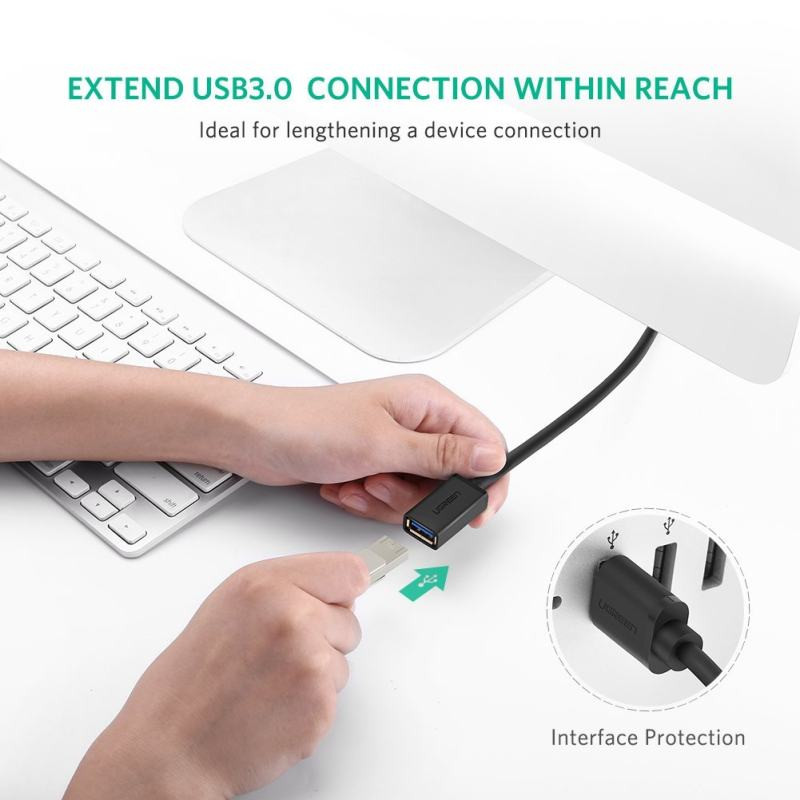 کابل افزایش طول USB 3.0 یوگرین مدل US129 طول 0.5 متر