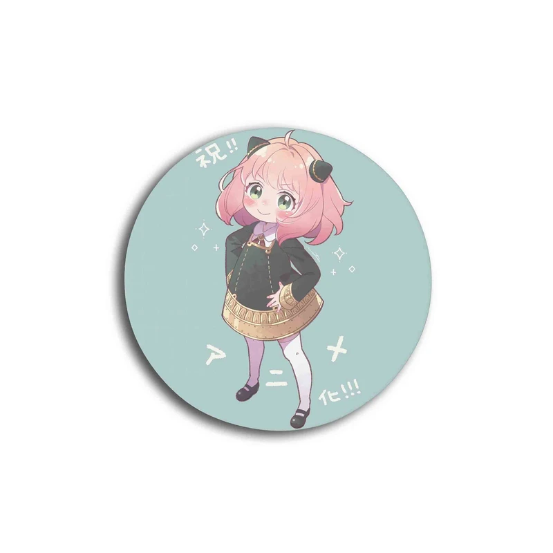 زیر لیوانی مدل انیمه آنیا خانواده اسپای کیوت کد 244 Spy × Family